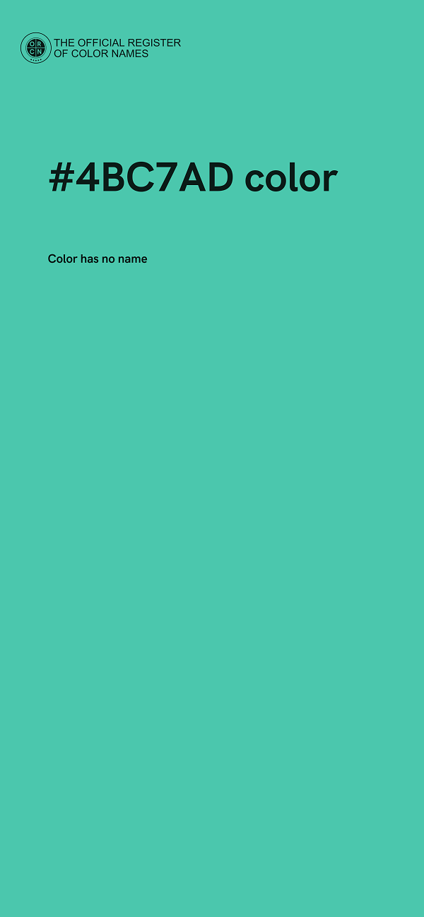 #4BC7AD color image