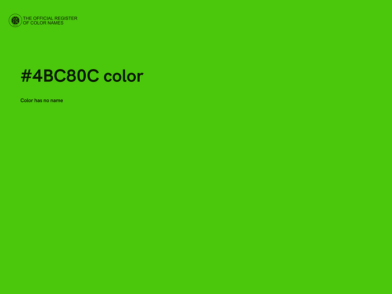 #4BC80C color image