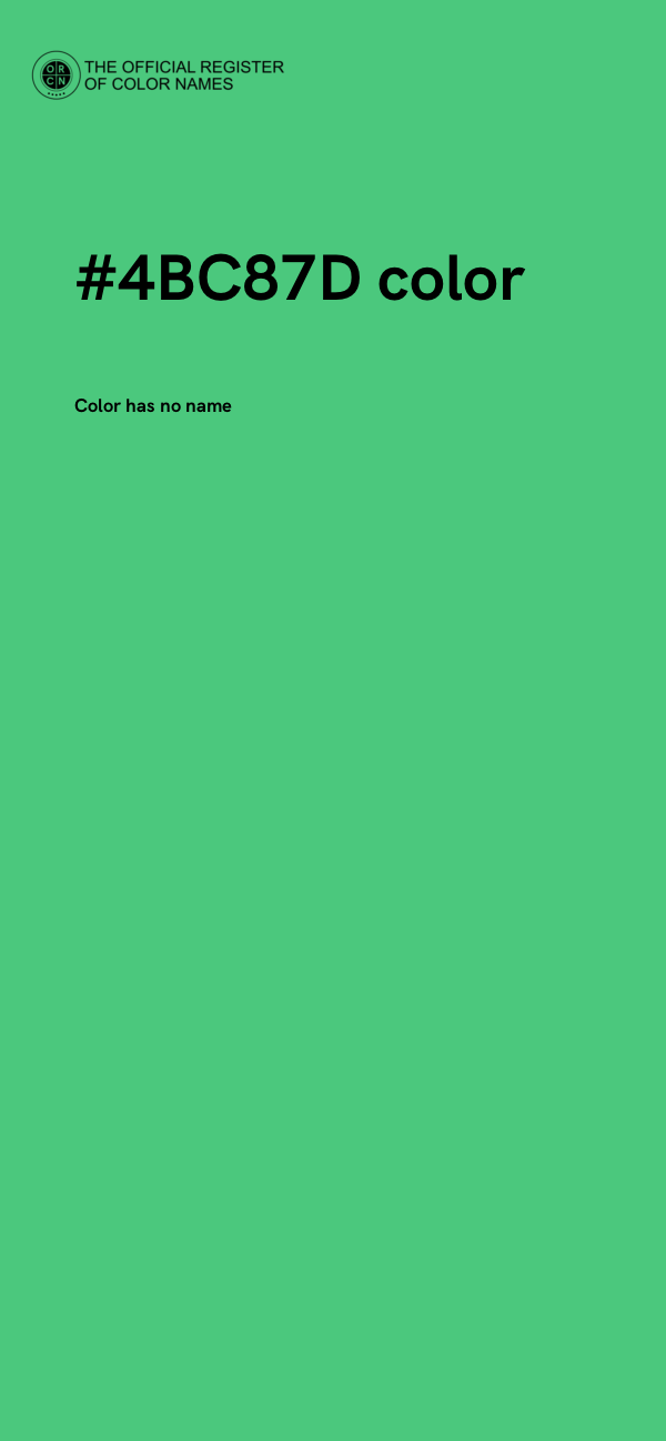 #4BC87D color image