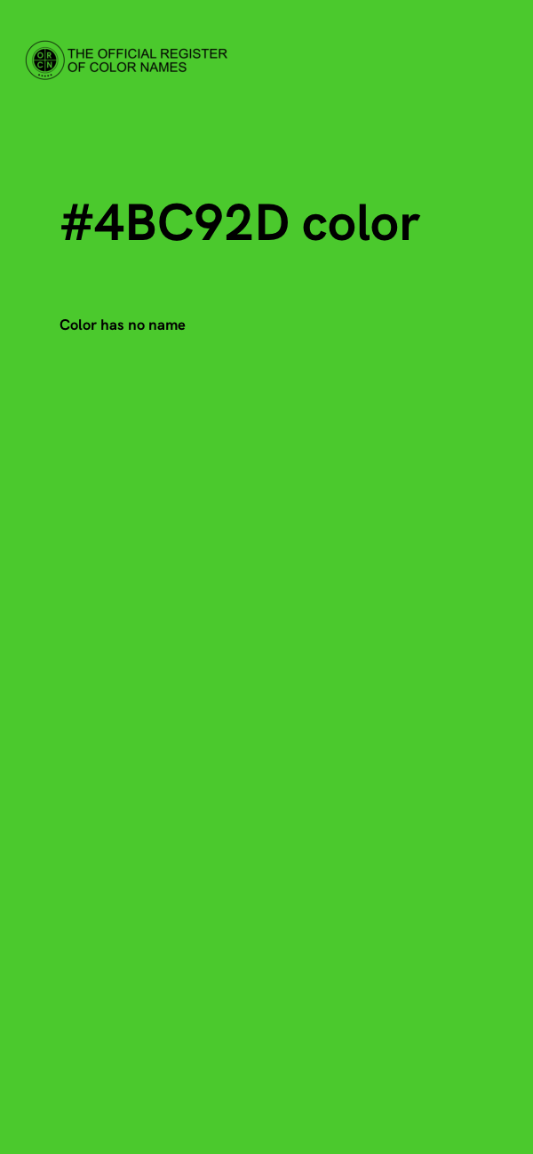 #4BC92D color image
