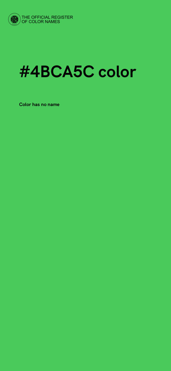 #4BCA5C color image