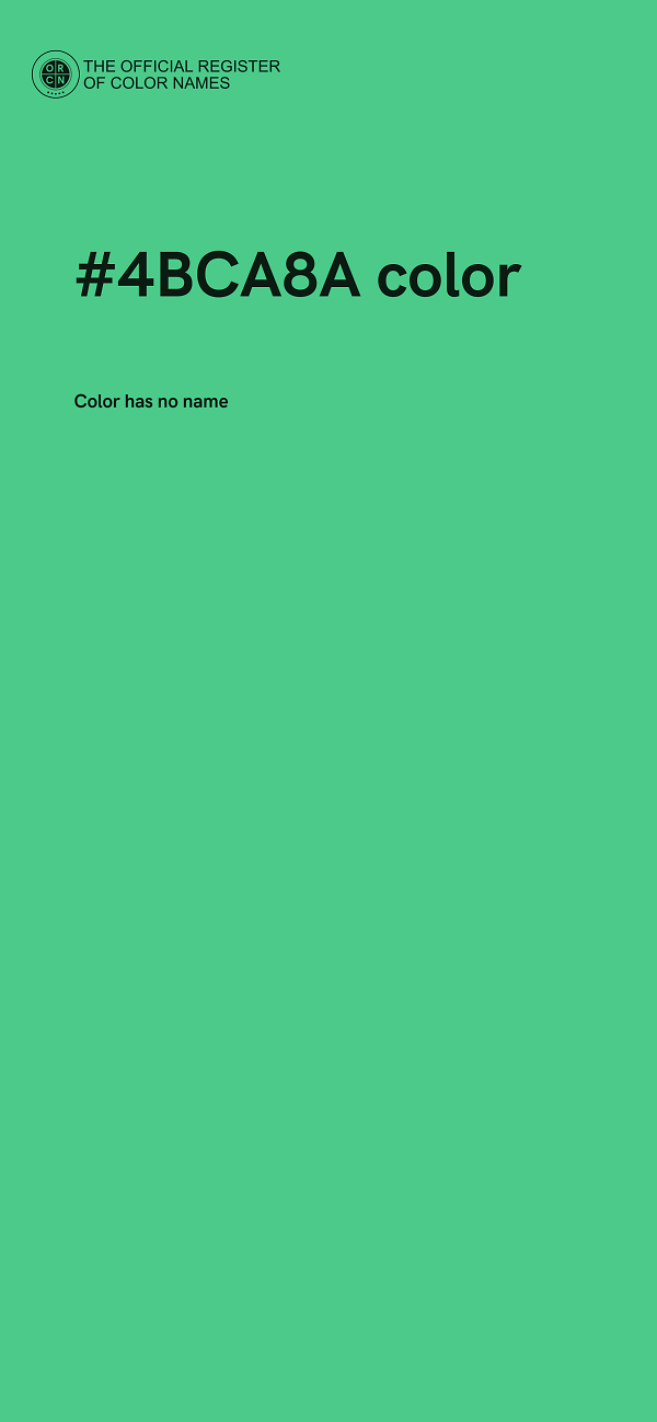#4BCA8A color image