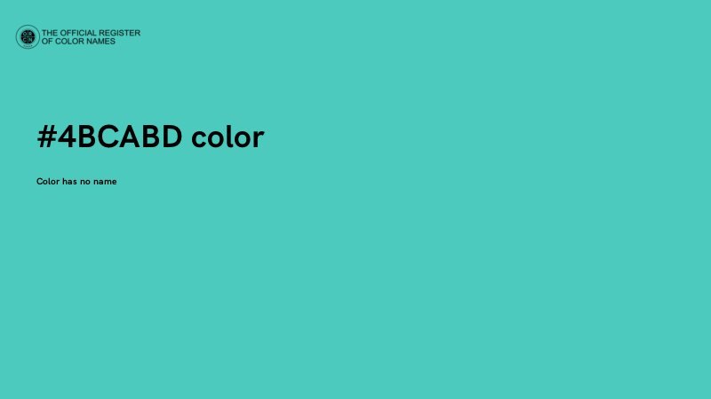 #4BCABD color image