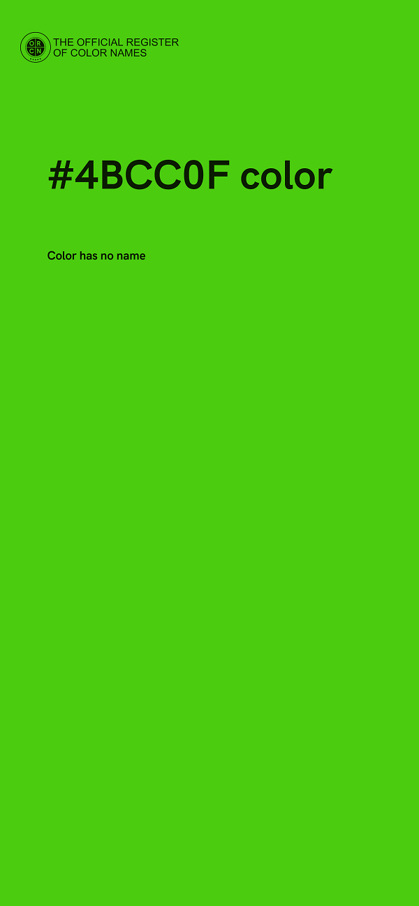#4BCC0F color image