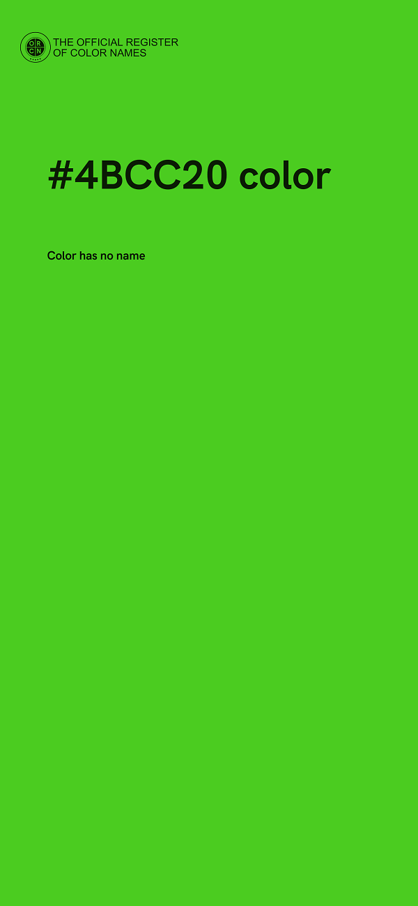 #4BCC20 color image