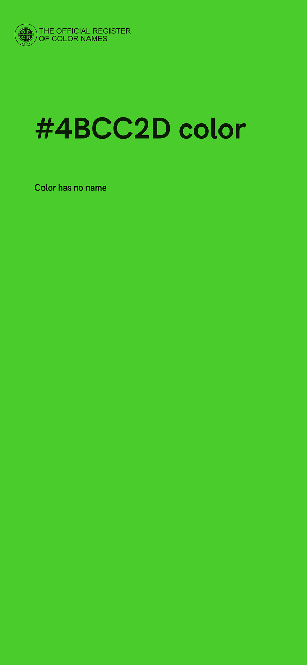 #4BCC2D color image