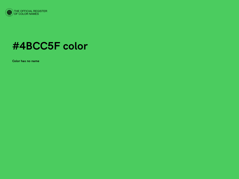 #4BCC5F color image