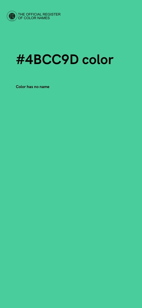 #4BCC9D color image