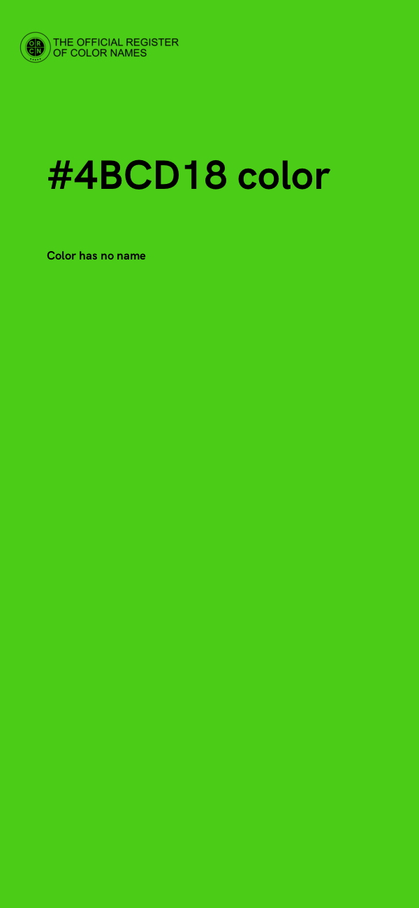 #4BCD18 color image