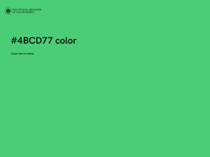 #4BCD77 color image