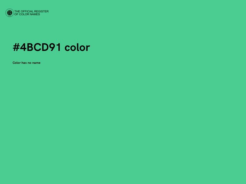 #4BCD91 color image