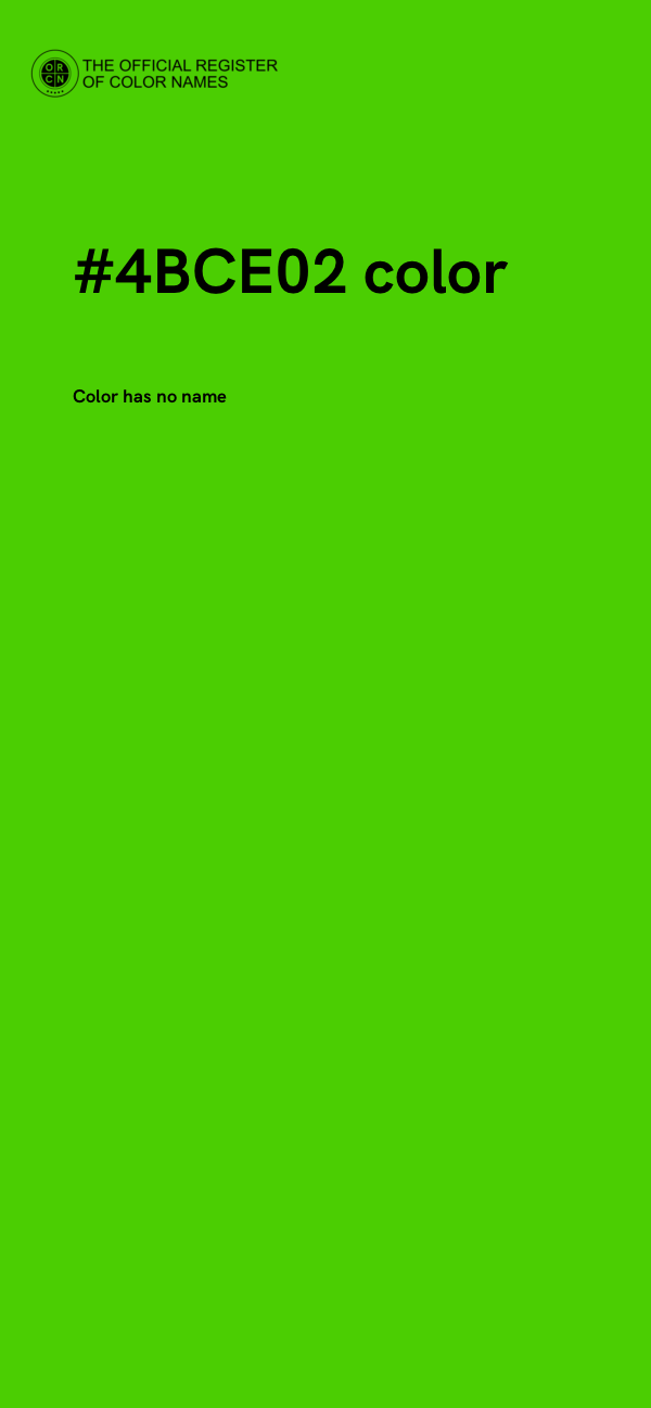 #4BCE02 color image