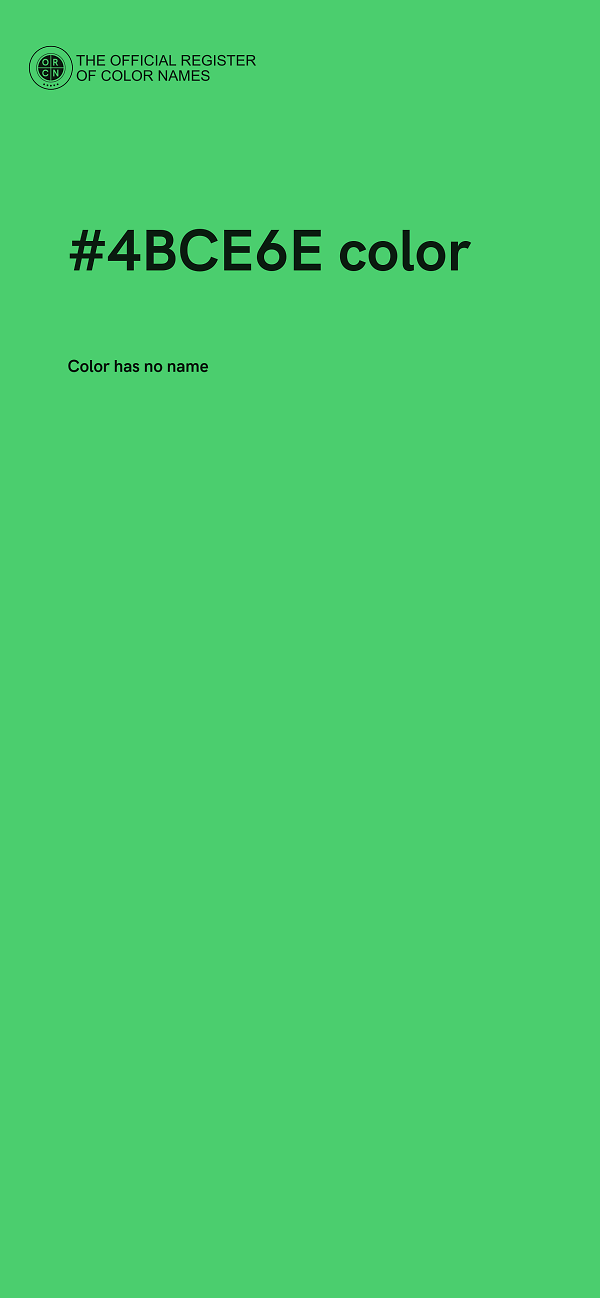 #4BCE6E color image