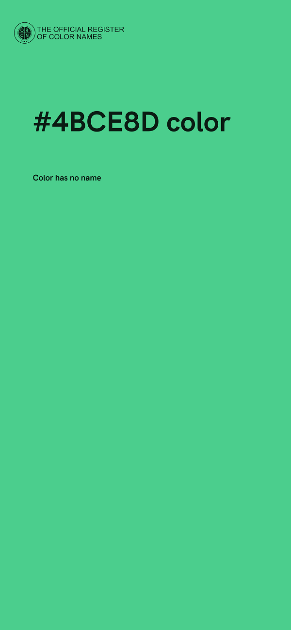 #4BCE8D color image