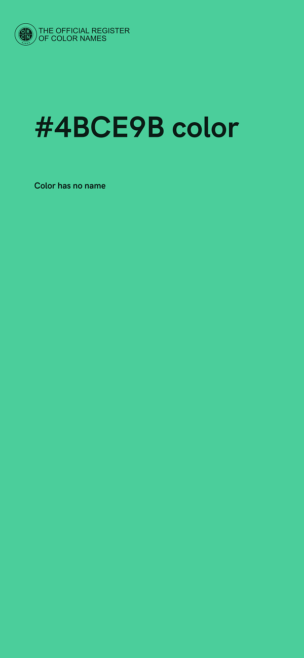 #4BCE9B color image