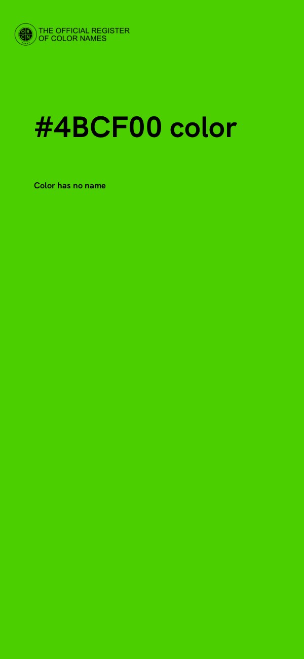 #4BCF00 color image