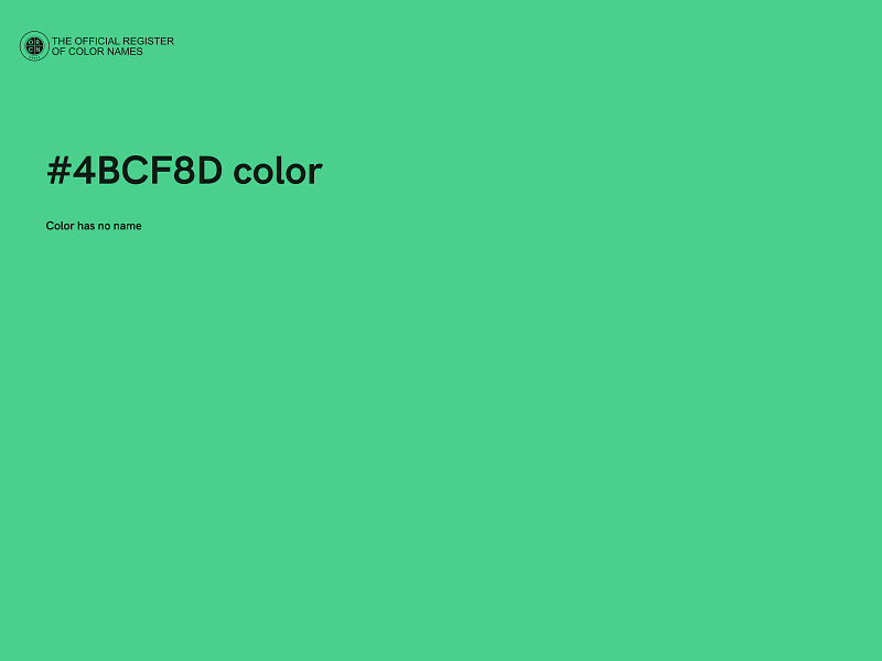 #4BCF8D color image