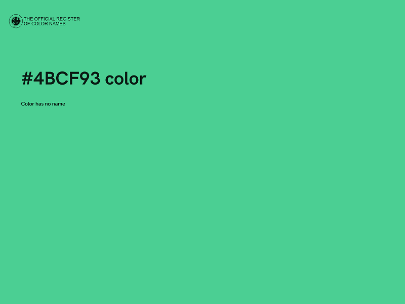 #4BCF93 color image