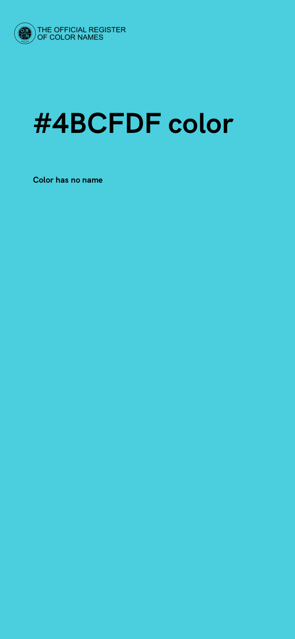 #4BCFDF color image
