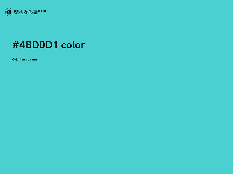 #4BD0D1 color image