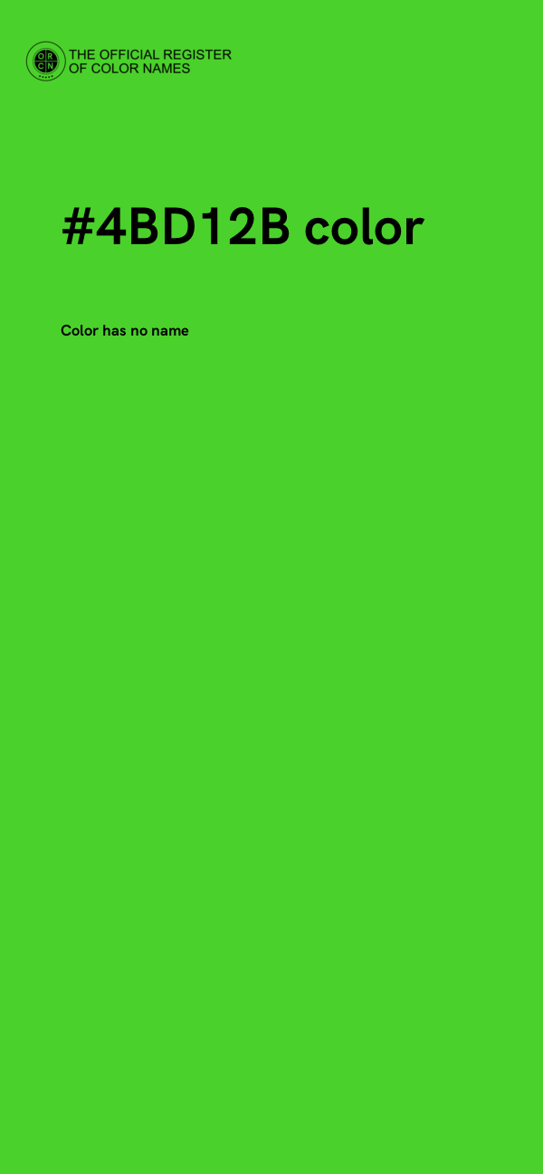 #4BD12B color image