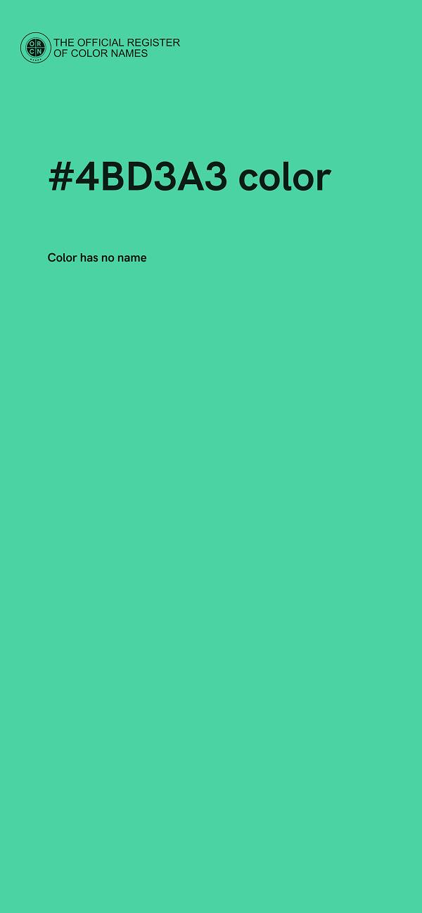 #4BD3A3 color image