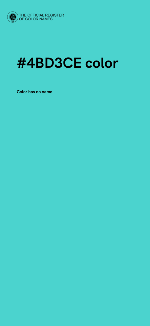 #4BD3CE color image