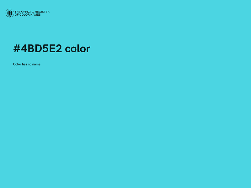 #4BD5E2 color image