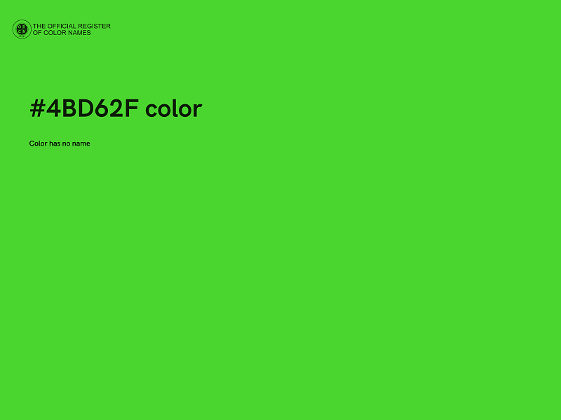 #4BD62F color image