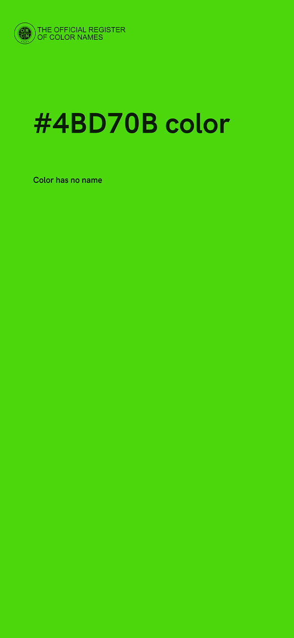 #4BD70B color image