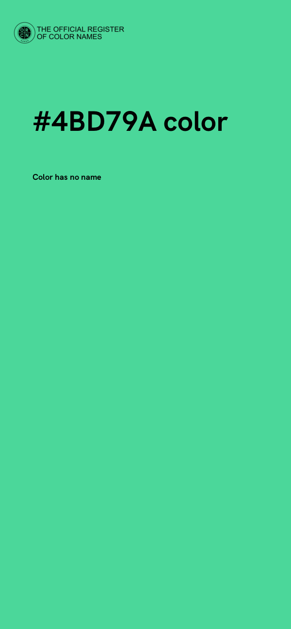 #4BD79A color image