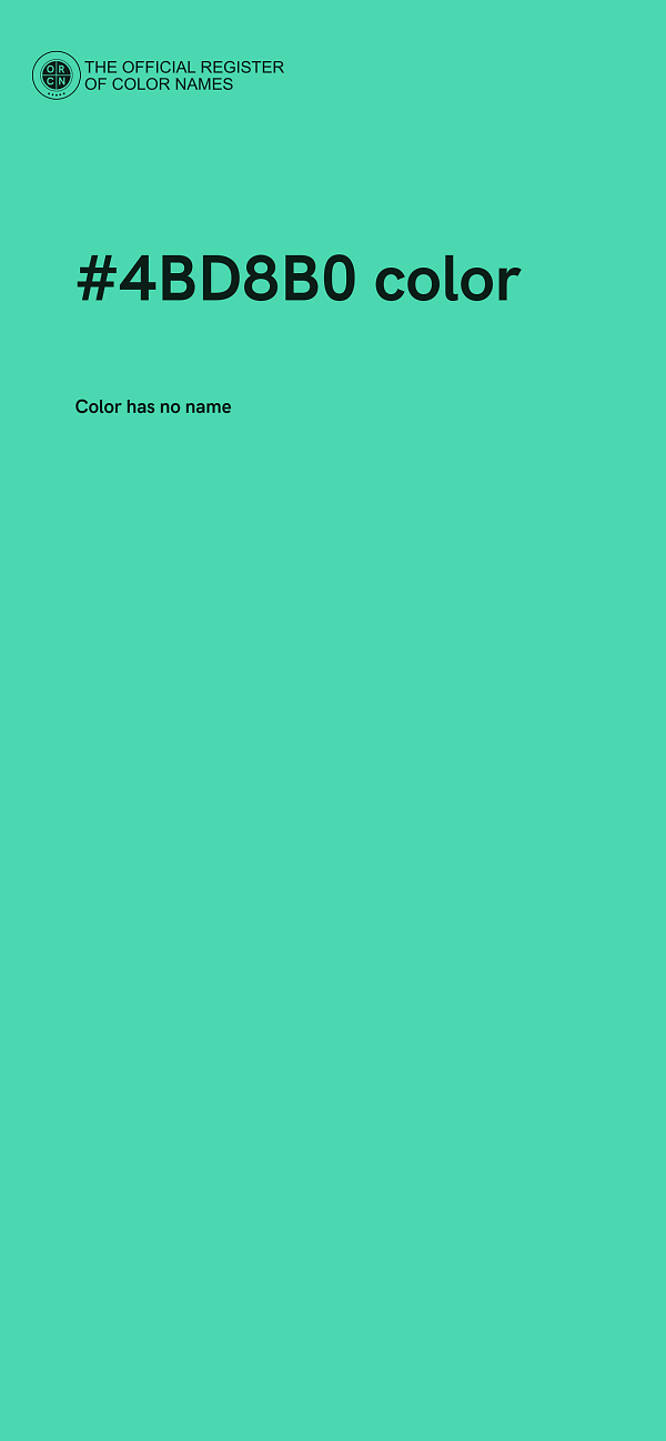 #4BD8B0 color image