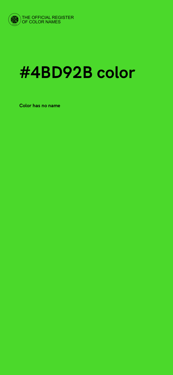 #4BD92B color image