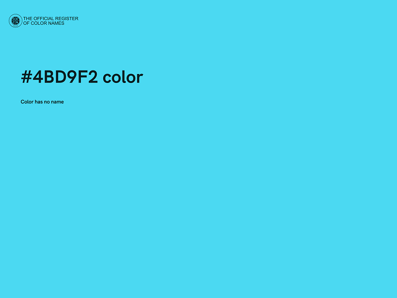 #4BD9F2 color image