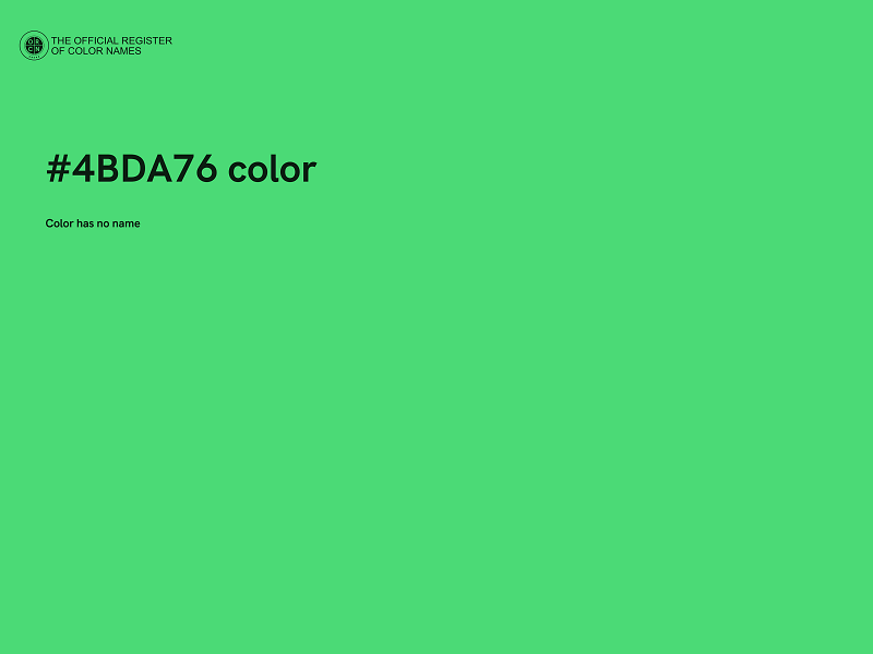 #4BDA76 color image