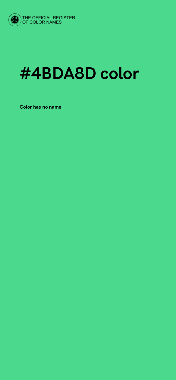 #4BDA8D color image