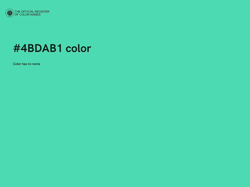 #4BDAB1 color image