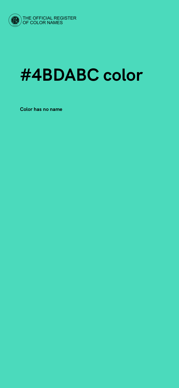 #4BDABC color image