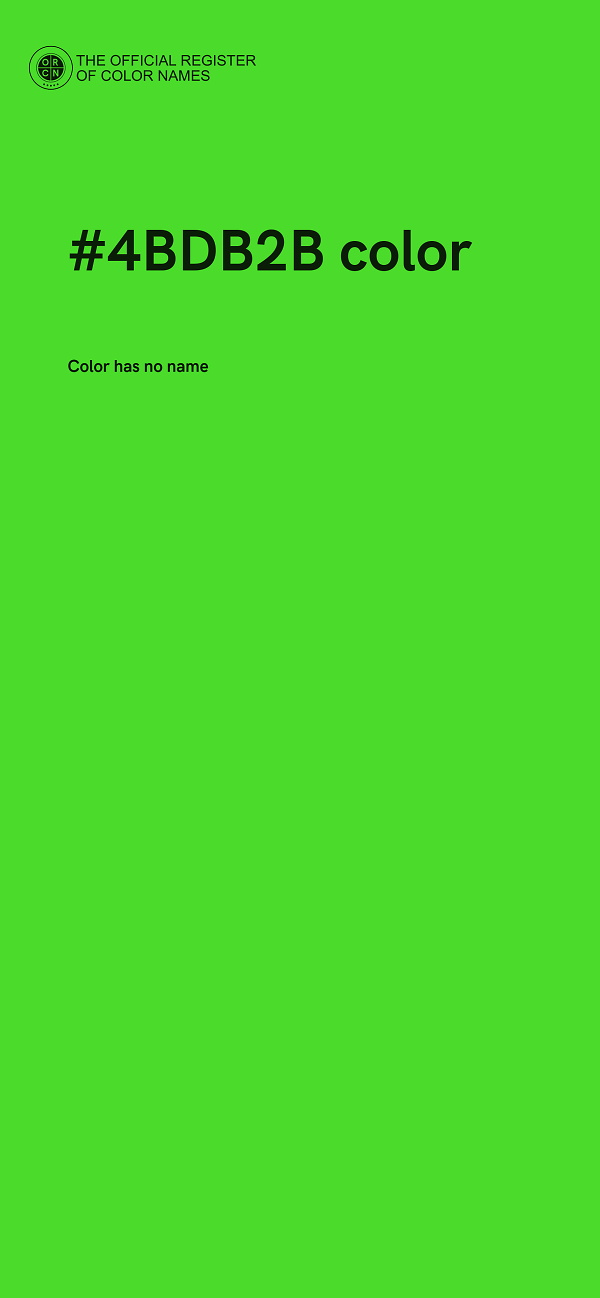 #4BDB2B color image