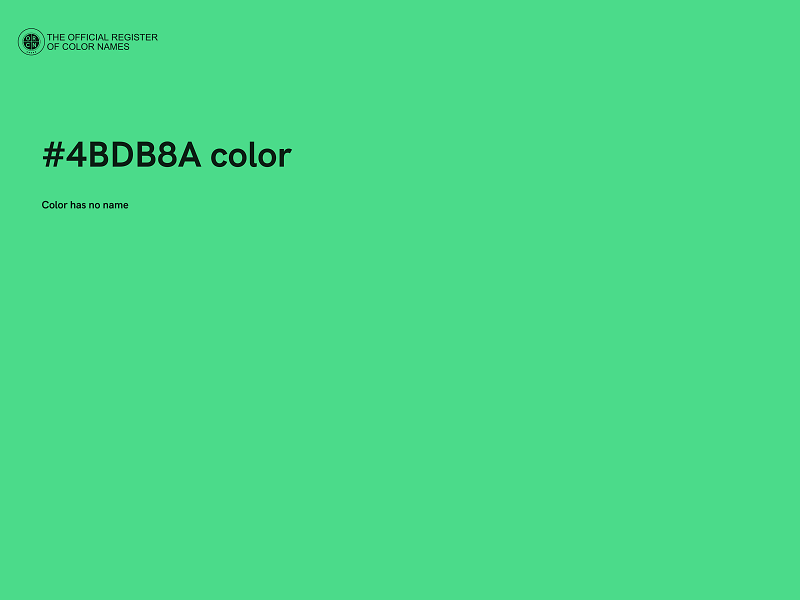 #4BDB8A color image