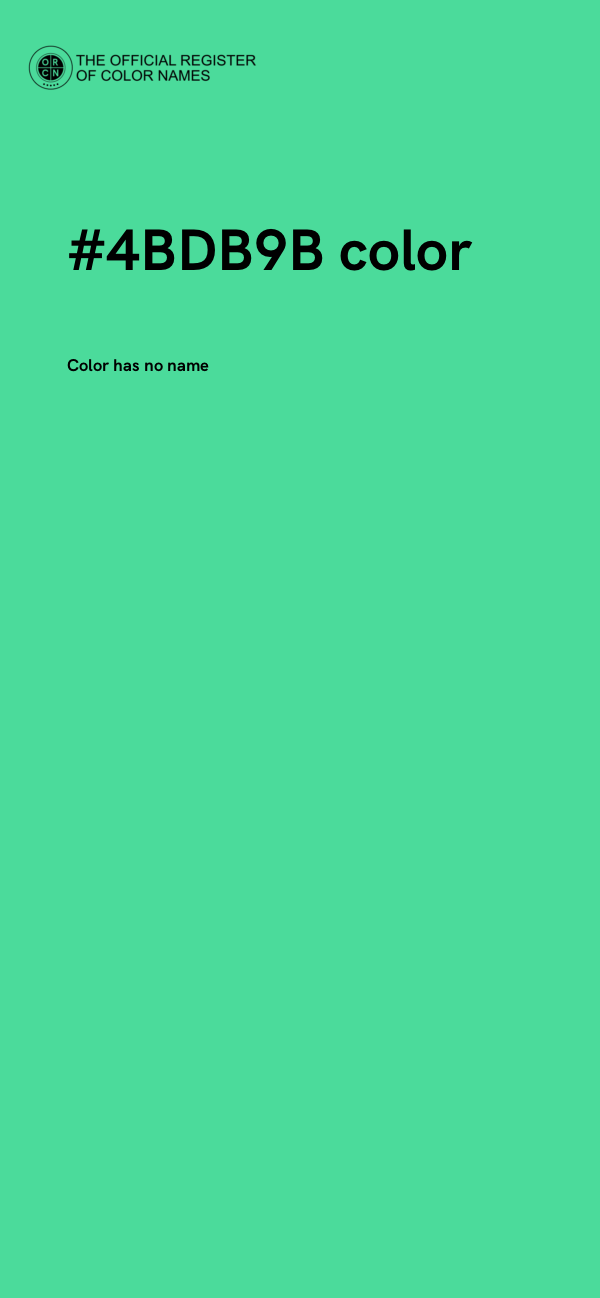 #4BDB9B color image