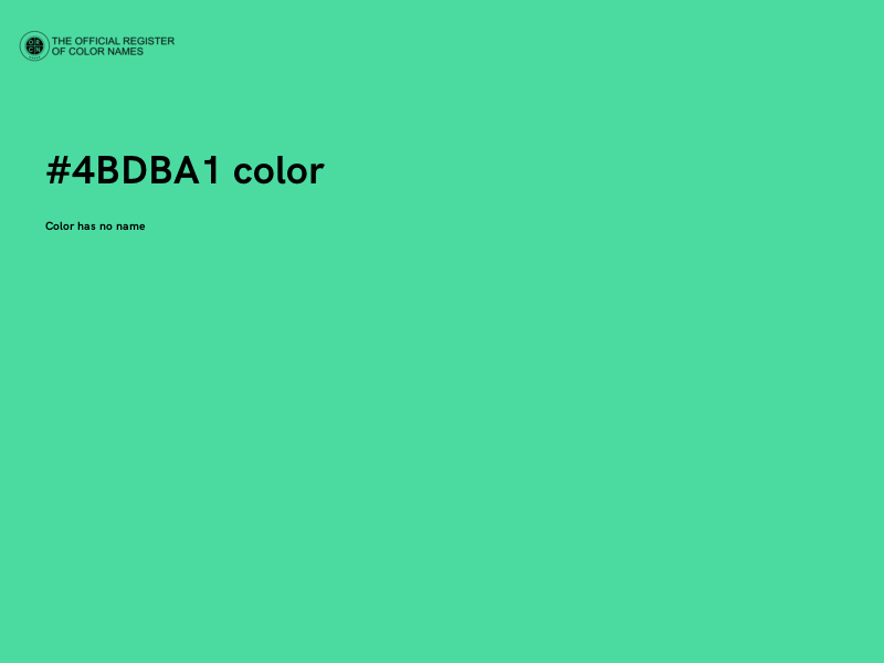 #4BDBA1 color image