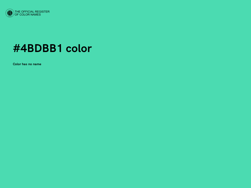 #4BDBB1 color image