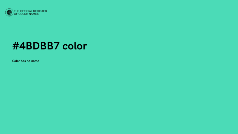 #4BDBB7 color image
