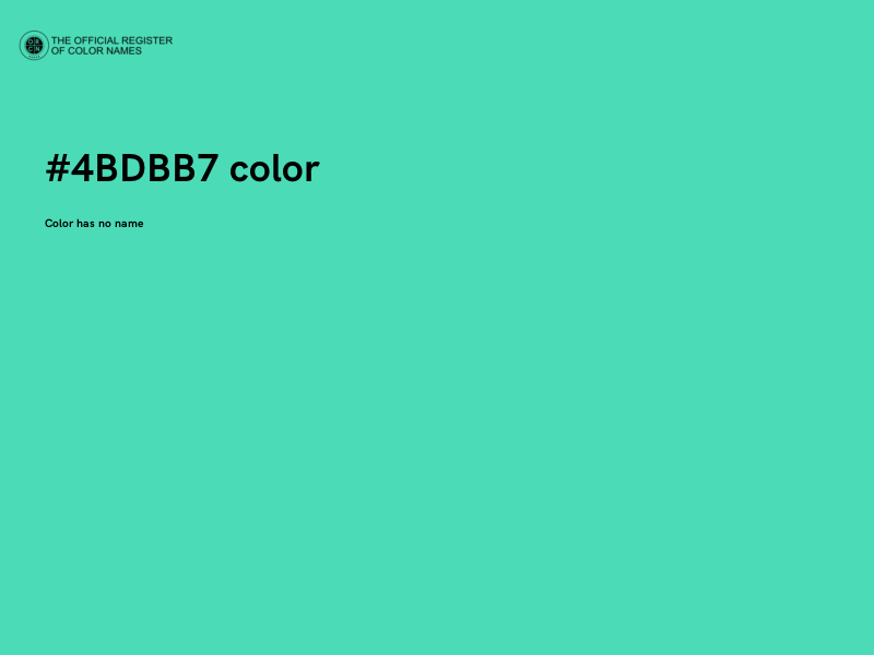 #4BDBB7 color image