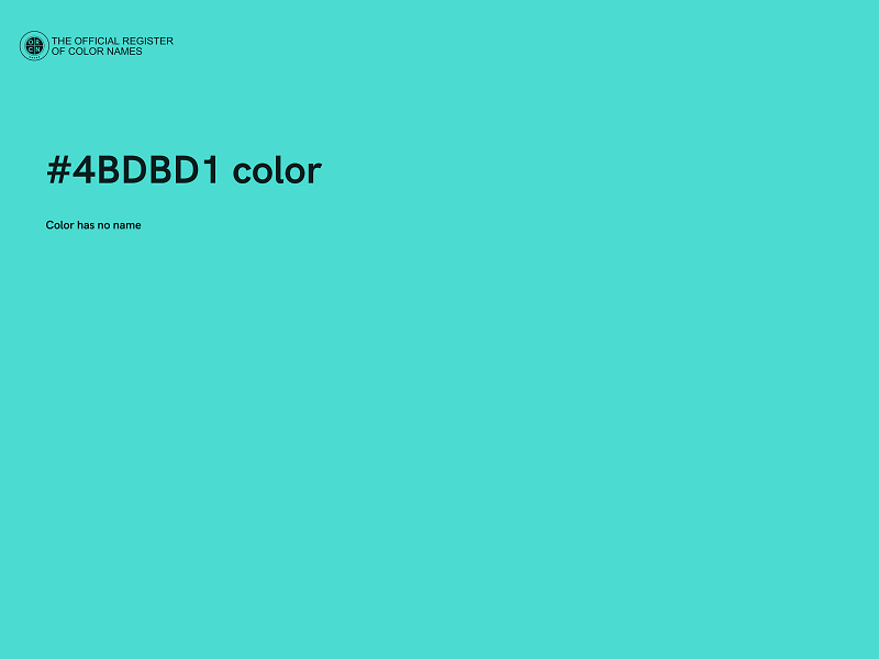 #4BDBD1 color image