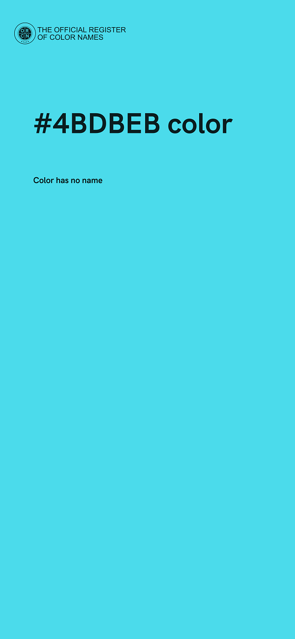 #4BDBEB color image