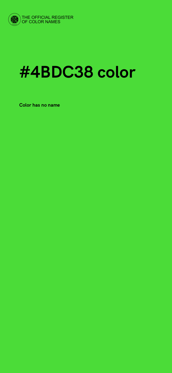 #4BDC38 color image