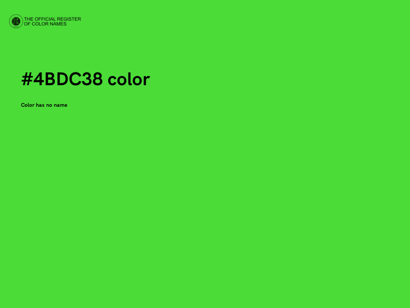 #4BDC38 color image