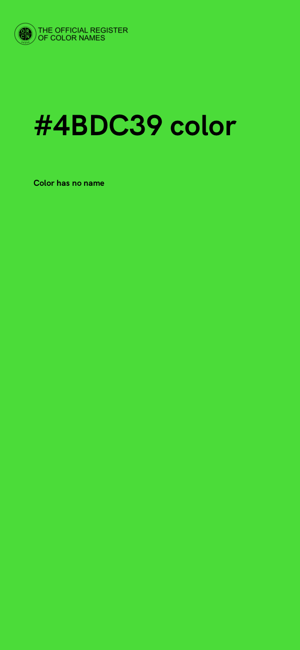 #4BDC39 color image